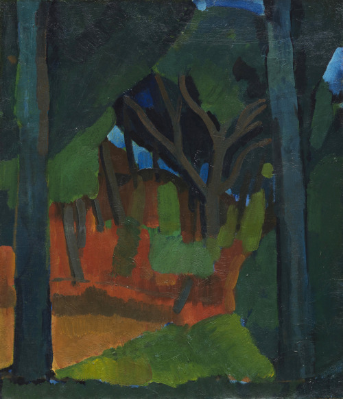 terminusantequem:André Derain (French, 1889-1954), Arbres aux environs de Martigues, 1908. Oi