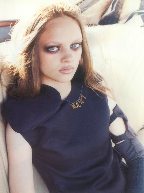 dustulator: Autobahn shot by Steven Meisel for Vogue Italia Aug. 1999