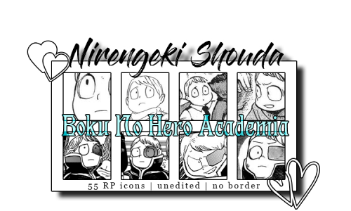 ⌠ 55 rp icons ⌡ - Nirengeki Shouda of BNHACharacter: Nirengeki ShoudaFandom: Boku No Hero AcademiaIc