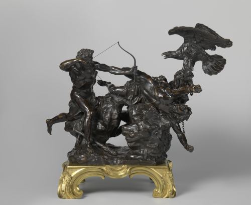 hismarmorealcalm: François Lespingola (1644 - 1705)  Statuette “Hercules Freeing P