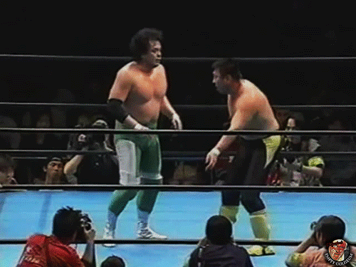 astralbondpro:March 31, 2000 -Toshiaki Kawada comes with a big kick, but Mitsuharu Misawa is having 