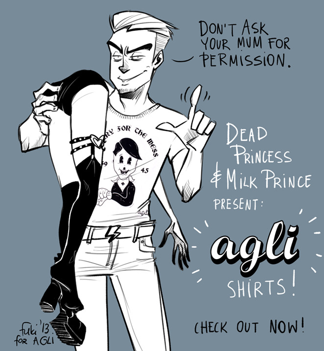 horrorcat:  finally agli shirts are available at english site~!check out http://aglishirts.com/ for
