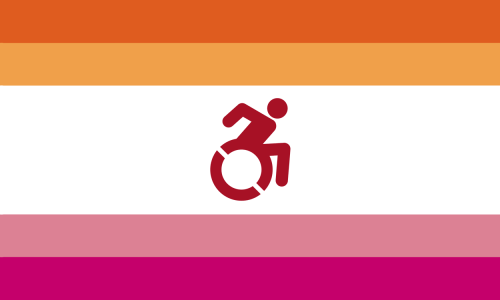 distinct-disability-flags: Disabled Queer Flags - Part 1 Gay, Bi, Lesbian, Aro, Pan, Ace, Trans, Non