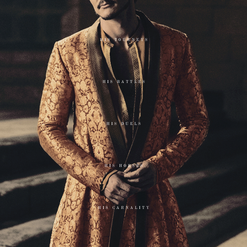Oberyn Nymeros Martell, Tyrion muttered under his breath as he fell in beside the man. The Red Viper