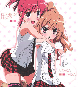 nyuun:   Kushieda Minori and Aisaka Taiga ✿ requested by kotoji  