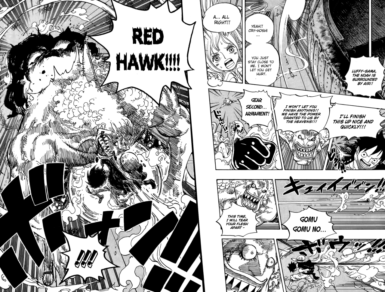 Queen Of The Damned When Luffy Discovered Red Hawk He Addressed It As