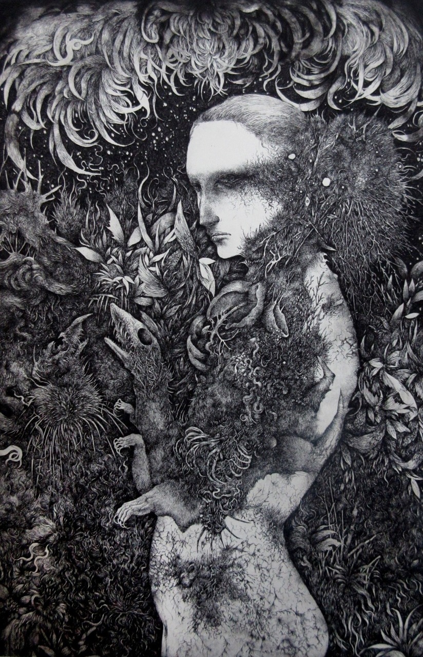 pankurios-templeovarts:  Etchings - black wonders by Ikuma Nao. 2nd set. 