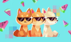 tinysnails:  summer shibes 