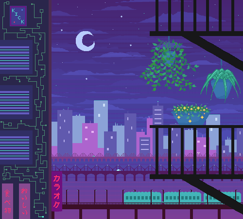 moon-caat:  purple city