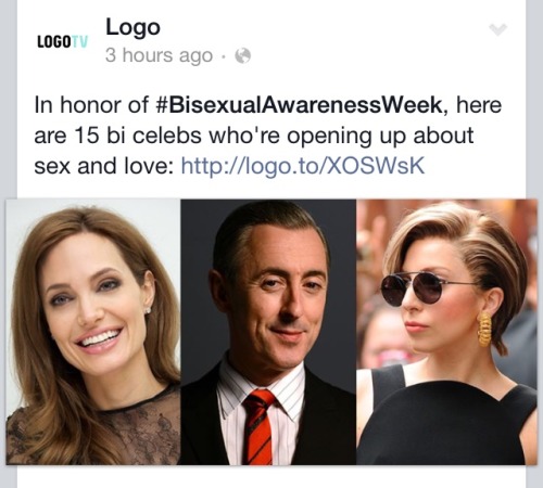thefingerfuckingfemalefury:  evilfeministfromspace:  hangontothevine:  “Monosexism and biphobia aren’t real” just some things i saw on fb tonight followed up by some fact checking.    On LogoTV’s Facebook page, no less. Proof that biphobia exists