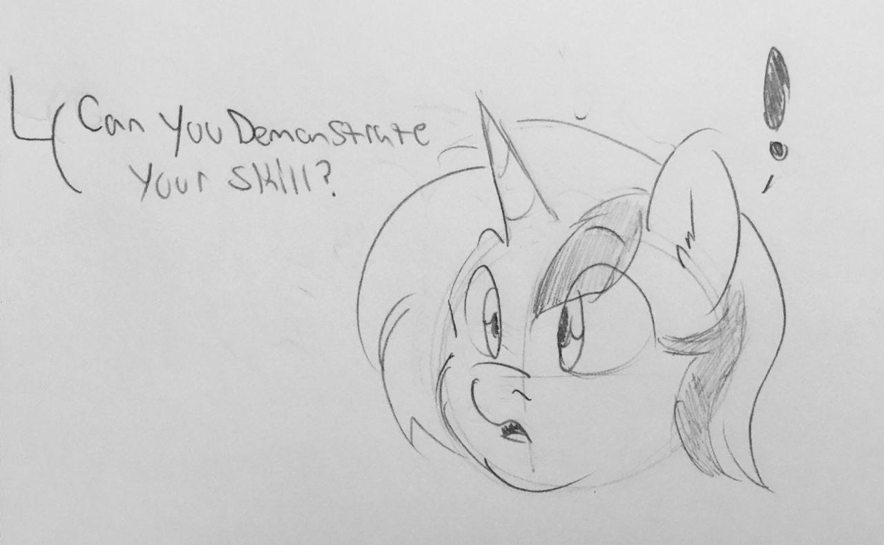 kuroart3s:Vary skilled pone  (Little random comic doodle for @shinonsfw because why