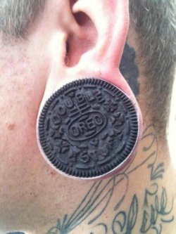 collegehumor:  Guy Has Oreo Gauged Ears They’re