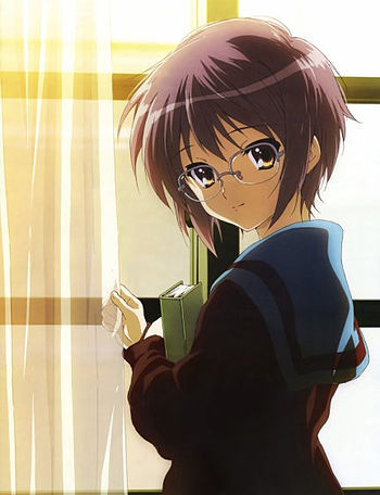 Today’s asexual character of the day is Yuki Nagato from Haruhi Suzumiya!Many thanks to theage