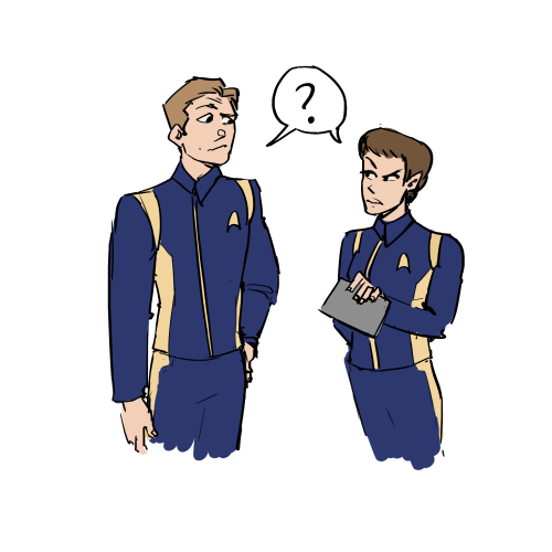 starfleetspacecadet:hello. today i offer you a tos/disco/ent uniform swap inspired by this post that