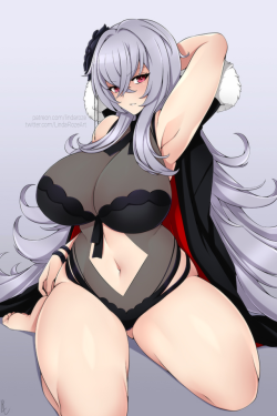 a-titty-ninja:  「Graf Zeppelin」 by Lindaroze | Patreon๑ Permission to reprint was given by the artist ✔.