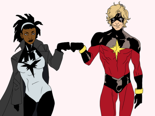 jaamytarts: jaamytarts: bros i just realized you can use this as two characters that captain marvel 