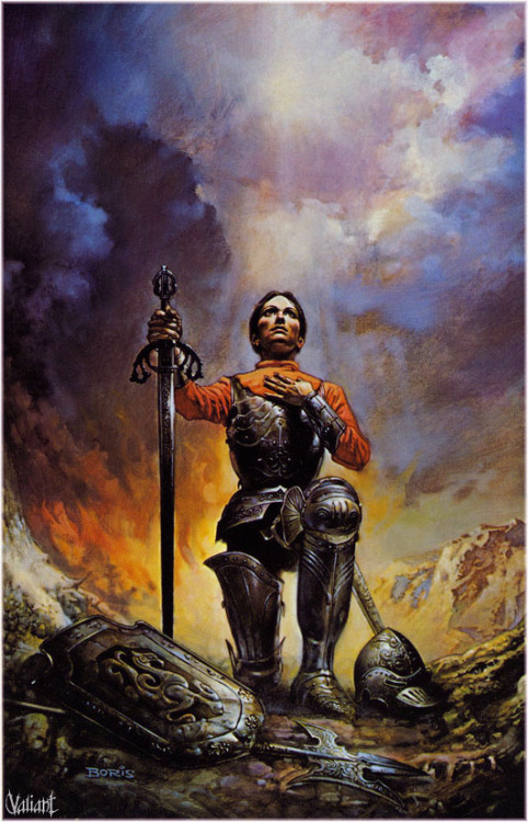 char-portraits: Blood Red, Sister Rose paperback cover, by Boris Vallejo