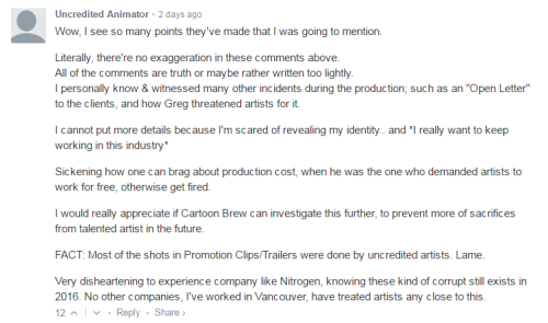 primalheart:wannabeanimator:All of these comments were left on Cartoon Brew’s recent interview