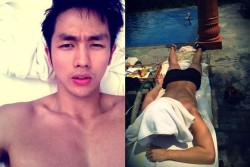 2AM&rsquo;s Seulong revealed his tanning picture, catching much attention