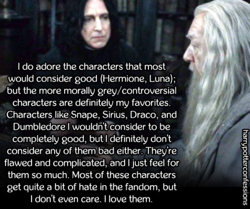 harrypotterconfessions - I do adore the characters that most...