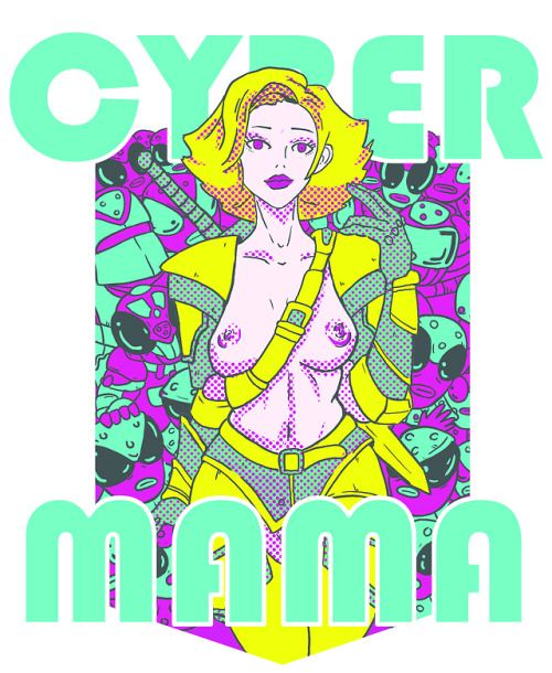 Please enjoy this art I did for CYBER MAMA for @toypizzaAlso check out Action Figure of the Month ht