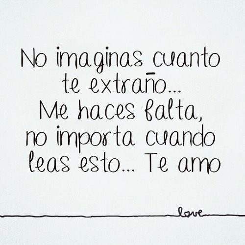 Te amo…