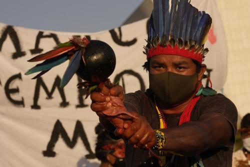 allthebrazilianpolitics:Brazil’s Indigenous march to pressure court on land rulingThousands of