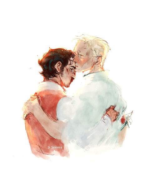 the-curious-couple-fanart: “Don’t you dare to risk your life for me once again, kid. Or we are done.