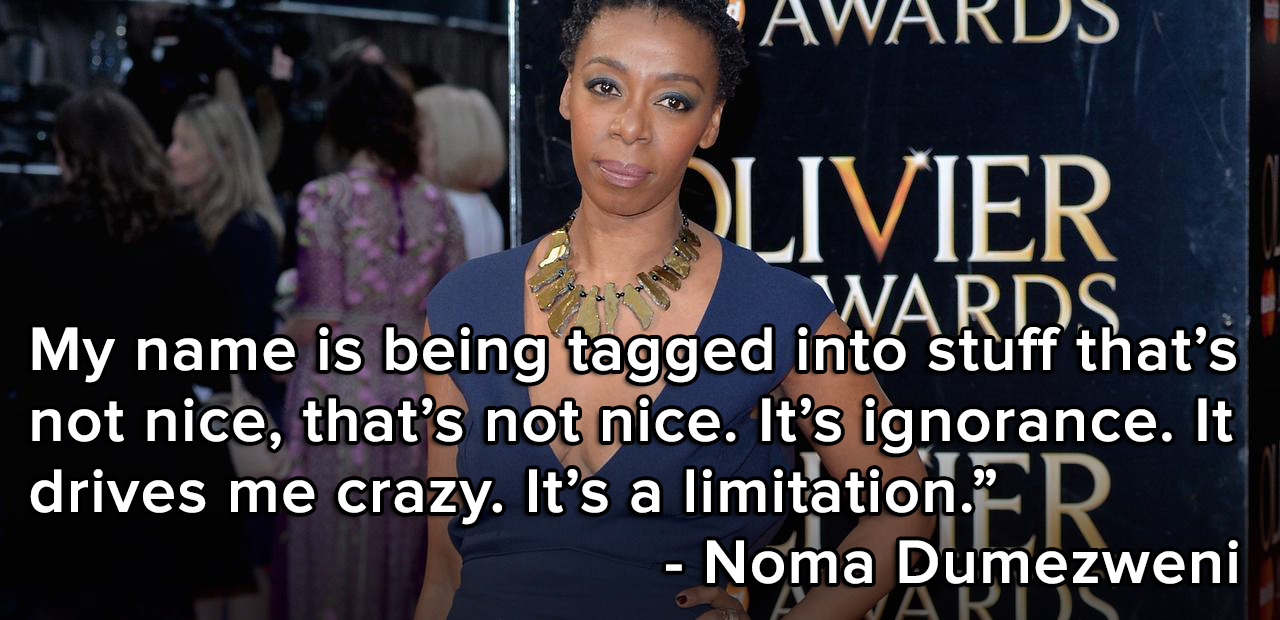 thefingerfuckingfemalefury:  micdotcom:  Noma Dumezweni addresses the racist backlash