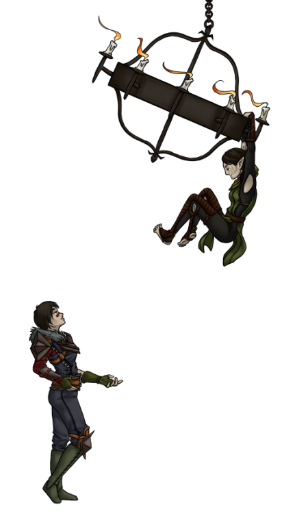 critter-of-habit:  “Merrill, are you coming down from there?” “That depends; are you going to catch me?” 