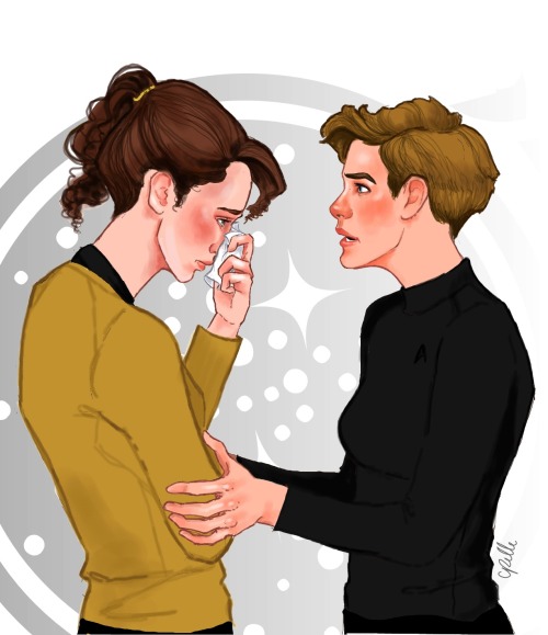 celestedoodles:kirk and chekov after the destruction of vulcanIt’s not your fault