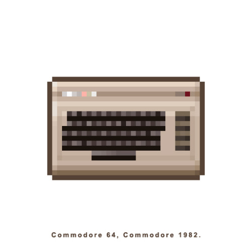 retronator:  pvbroadz:  These are #pixelart computers I did a while back. The Mac SE is where I discovered pixel art for the first time, 9″ black and white screen. It was a little better than my Vic 20!♡´･ᴗ･`♡    GUYS, I found a ZX Spectrum+!!! Such