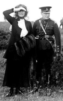 Themaninthegreenshirt: Clementine And Winston Churchill  On 12 September 1908, At