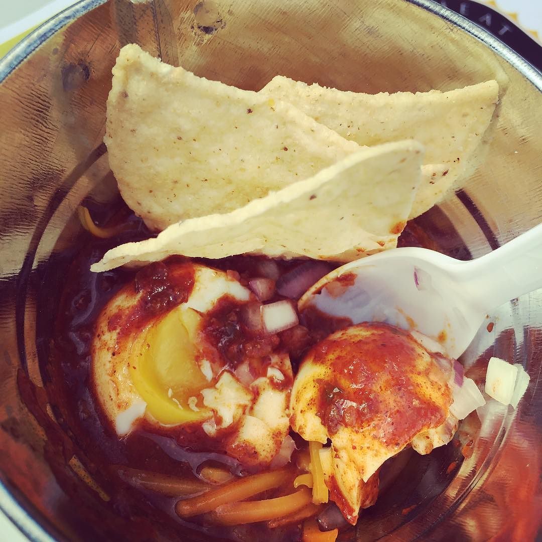 Eggs in chili? Why not! Going on until 4 pm. Come on out. http://ift.tt/2eprxpV