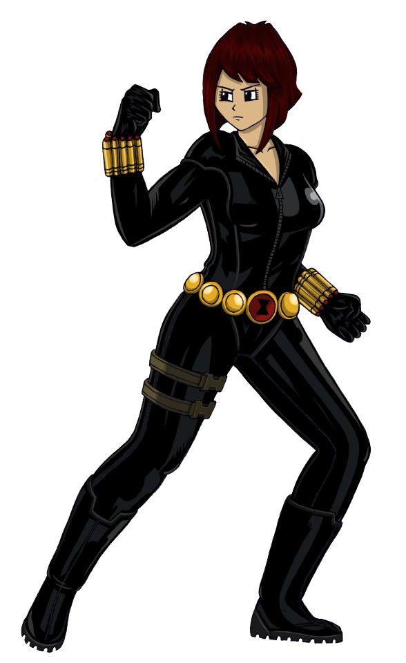 Final Draft Of Yamcha As Hawkeye & Ichigo As Black Widow. I Also Have Them Separately Too.