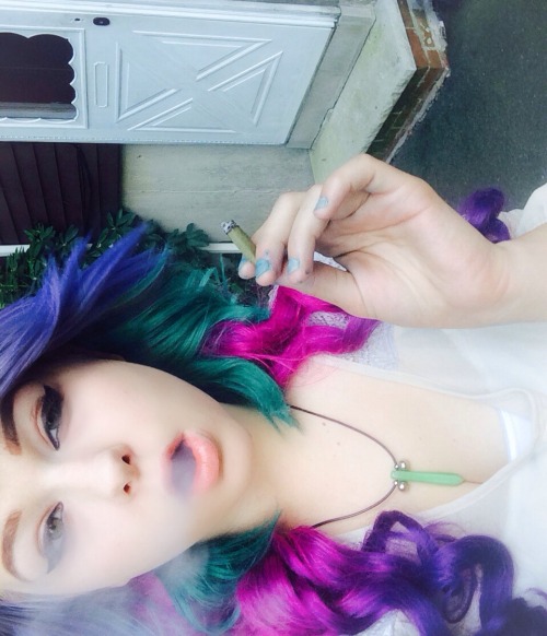 the-stoner-sage:  Can we just appreciate all of the colors my hair has been over the past year. 💜💖💙💚💕✨ 
