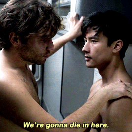 gloriousbodies:  antifamutantdown:  itsalekz:   Alex Landi and Jake Borelli in “Grey’s