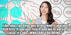 mtvgirlcode:  MY FOOD IS OFF LIMITS.  erikorti