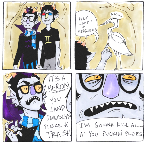glampersand:kisbe:A true storyi guess you could say sollux was … hewrong ;)#comic#homestuck#eridan#s
