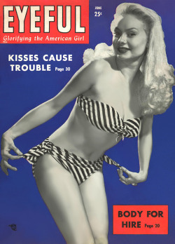 burleskateer:  Baby Lake is featured on the cover of the June ‘49 issue of ‘EYEFUL’ magazine..
