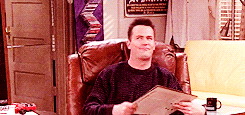 -emmaaa:        Chandler: How did I get this reputation as a dropper? Okay? I’m anything but a dropper.        
