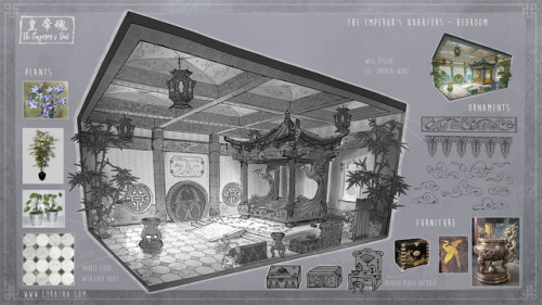 lyraina:The imperial bedchamber. After his injury, The Emperor does not leave this place.