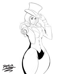 rakusketches:  Zatanna pinup fanart 