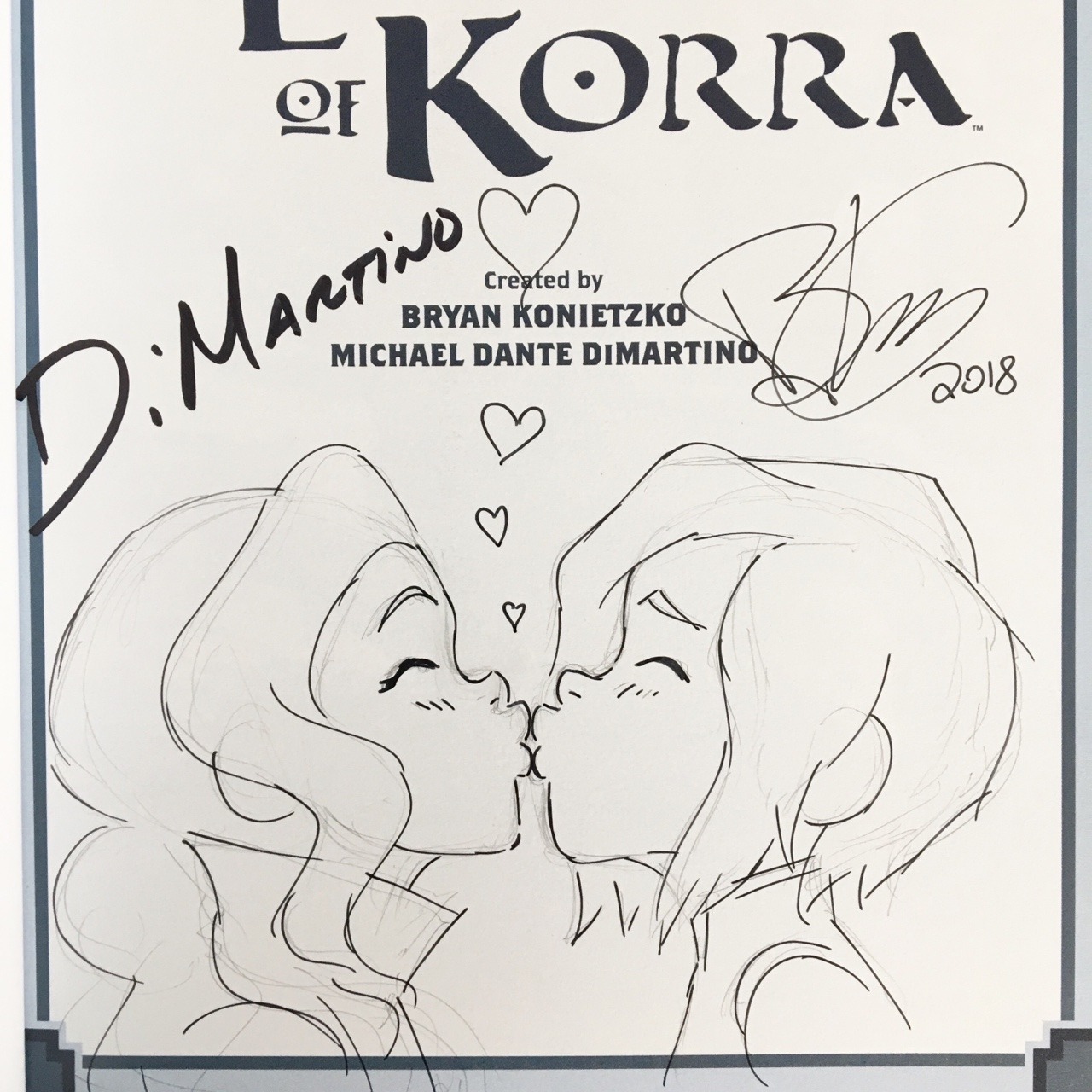 bryankonietzko:Mike and I signed these three Korra books for the upcoming Anime Boston