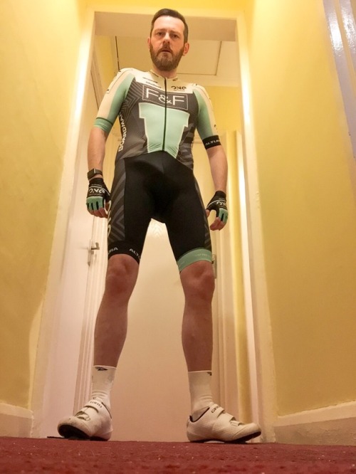 paul-cycle:Tired out this nice ‘One Pro Cycling’ Roadsuit I got from eBay on the turbo y