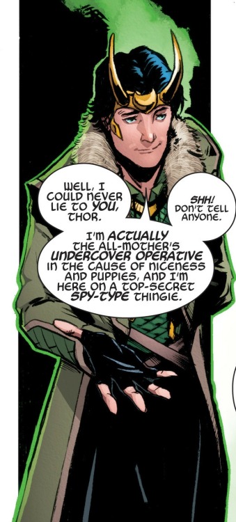 From Loki: Agent of Asgard #1 by Ewing/Garbett.