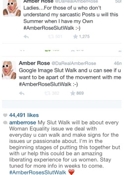 seventeeneblack:Amber Rose+Feminism on Instagram