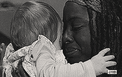 thewalkinggifs:  Too Far Gone x Infected - Possible theory of Michonne rescuing Judith.