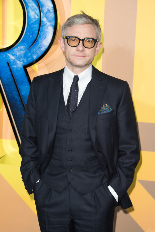 【HQ】Martin Freeman arrives for the European film premiere of Black Panther in London, United Kingdom