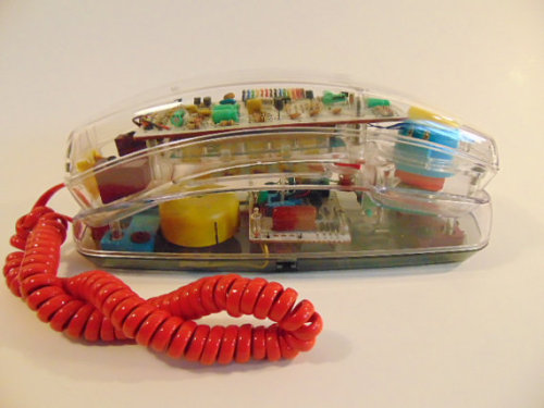 thegolddig: Vintage See Through Landline (more information, more gold) 